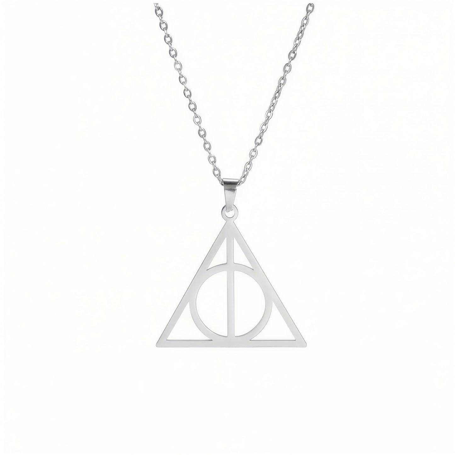 Collar de acero inoxidable de las tres reliquias