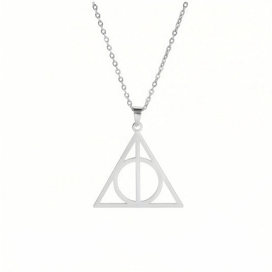 Collar de acero inoxidable de las tres reliquias